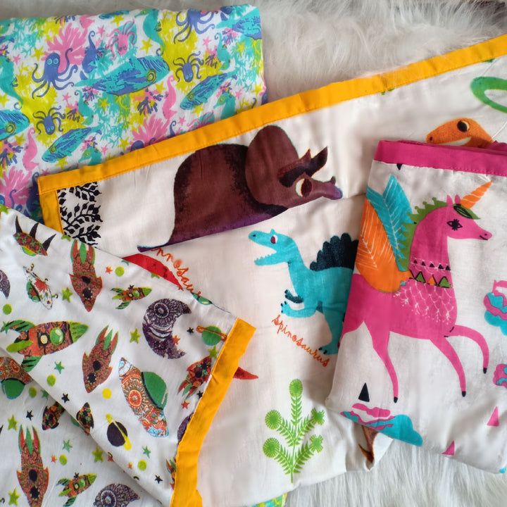 Muslin Baby Blanket - Space Cadet (Newborn Baby)