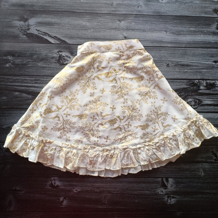 Cotton Malmal Lehenga Set | Sonchiriya | White &amp; Gold