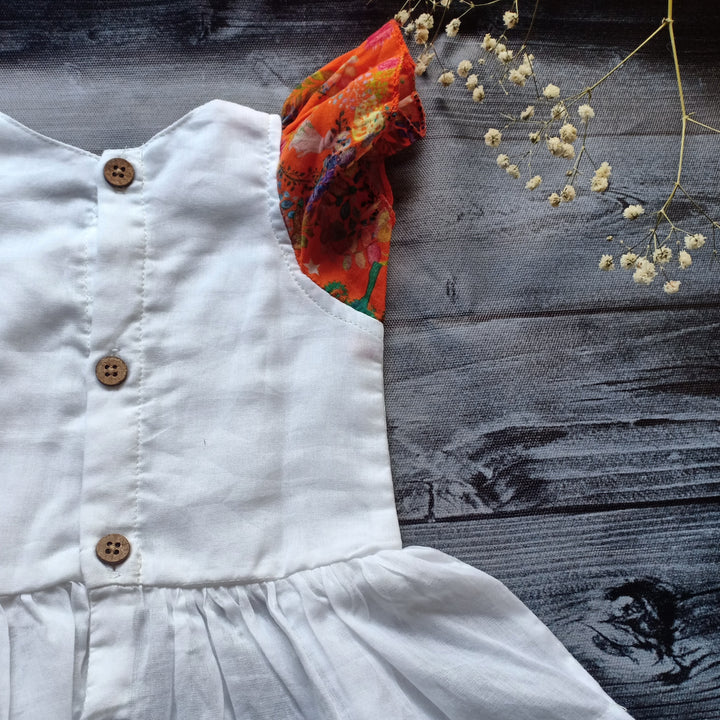 Malmal Short Kurti with Printed Dhoti | Bunny Hop