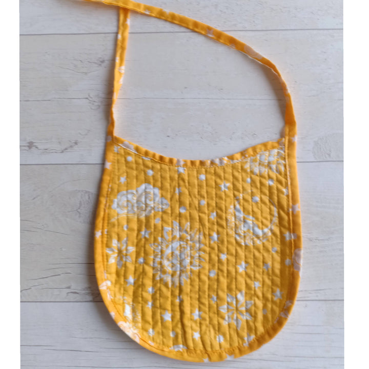 Malmal Cotton Bib - Nayantaara Yellow