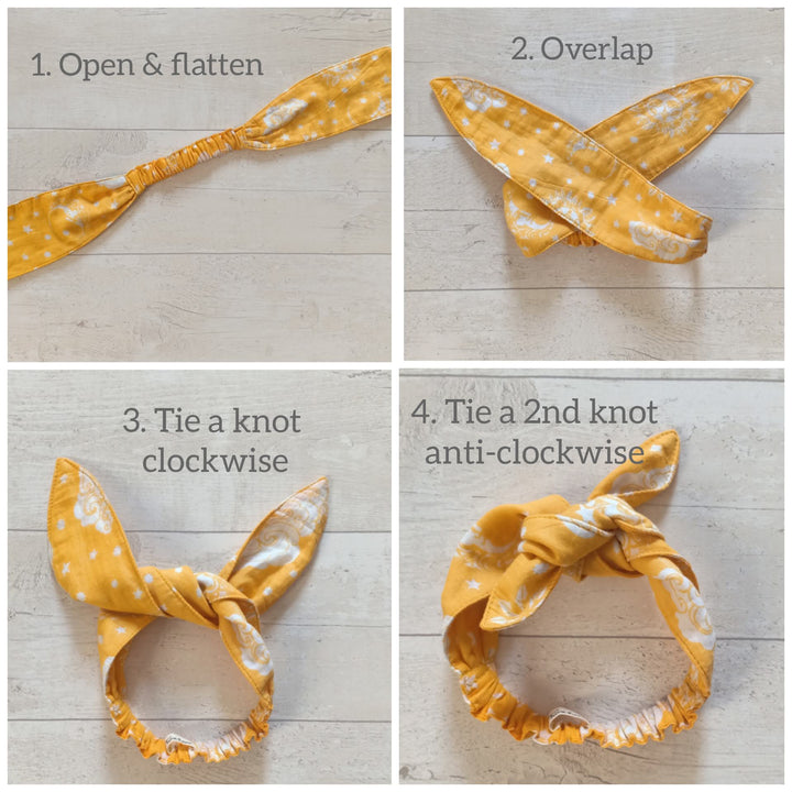 Cotton Malmal (Adjustable) Hairband - Nayantaara Aqua