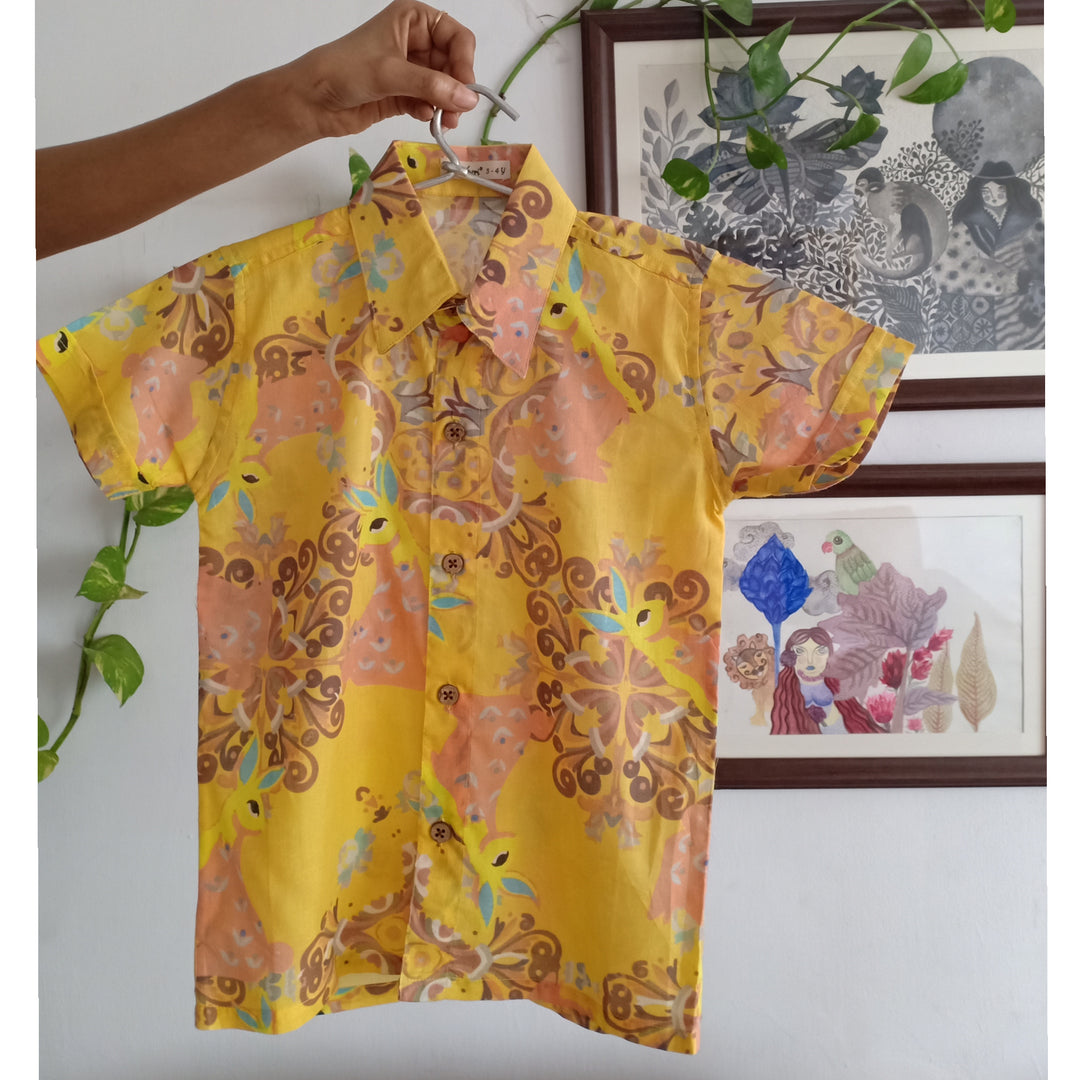 Cotton Malmal Shirt | Funny Bunny