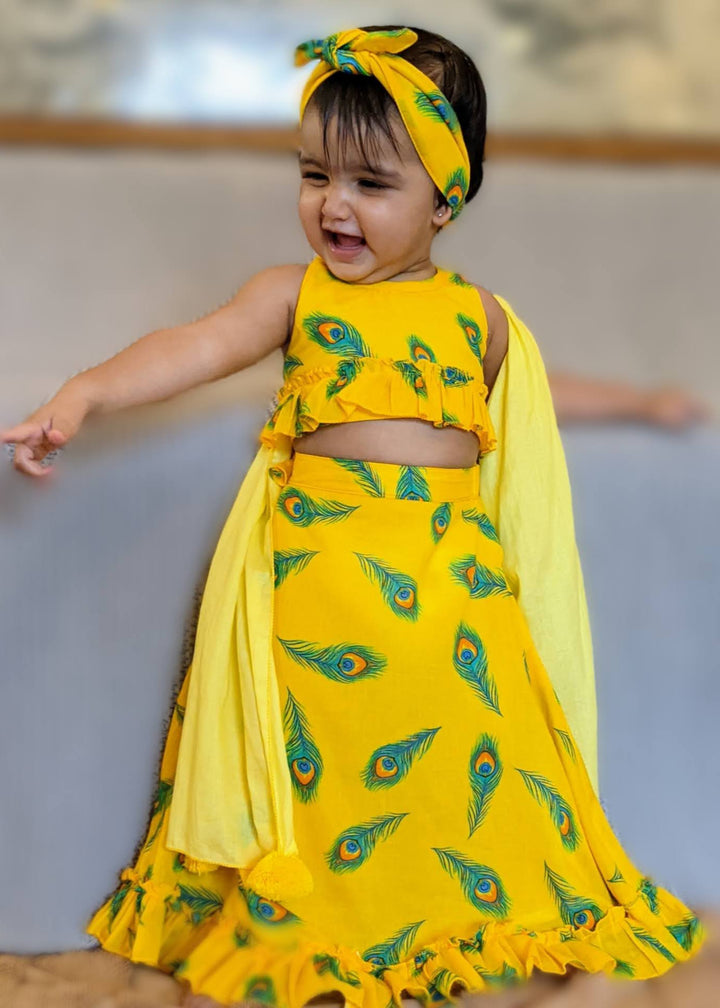 Cotton Malmal Lehenga Set | Mor Pankh