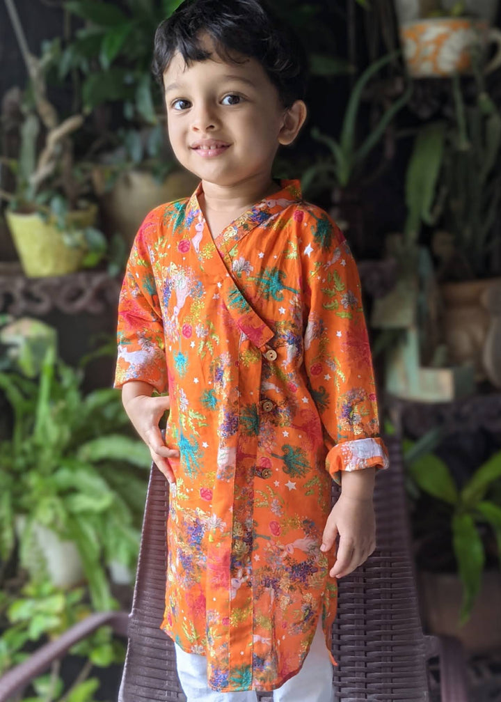 Cotton Malmal Kurta | Bunny Hop