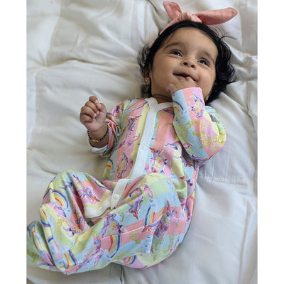 Baby Sleepsuit | Full Sleeve Romper | Rainbow Unicorn