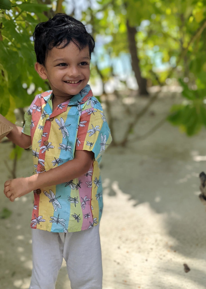 Cotton Beach Shirt | Dragonfly