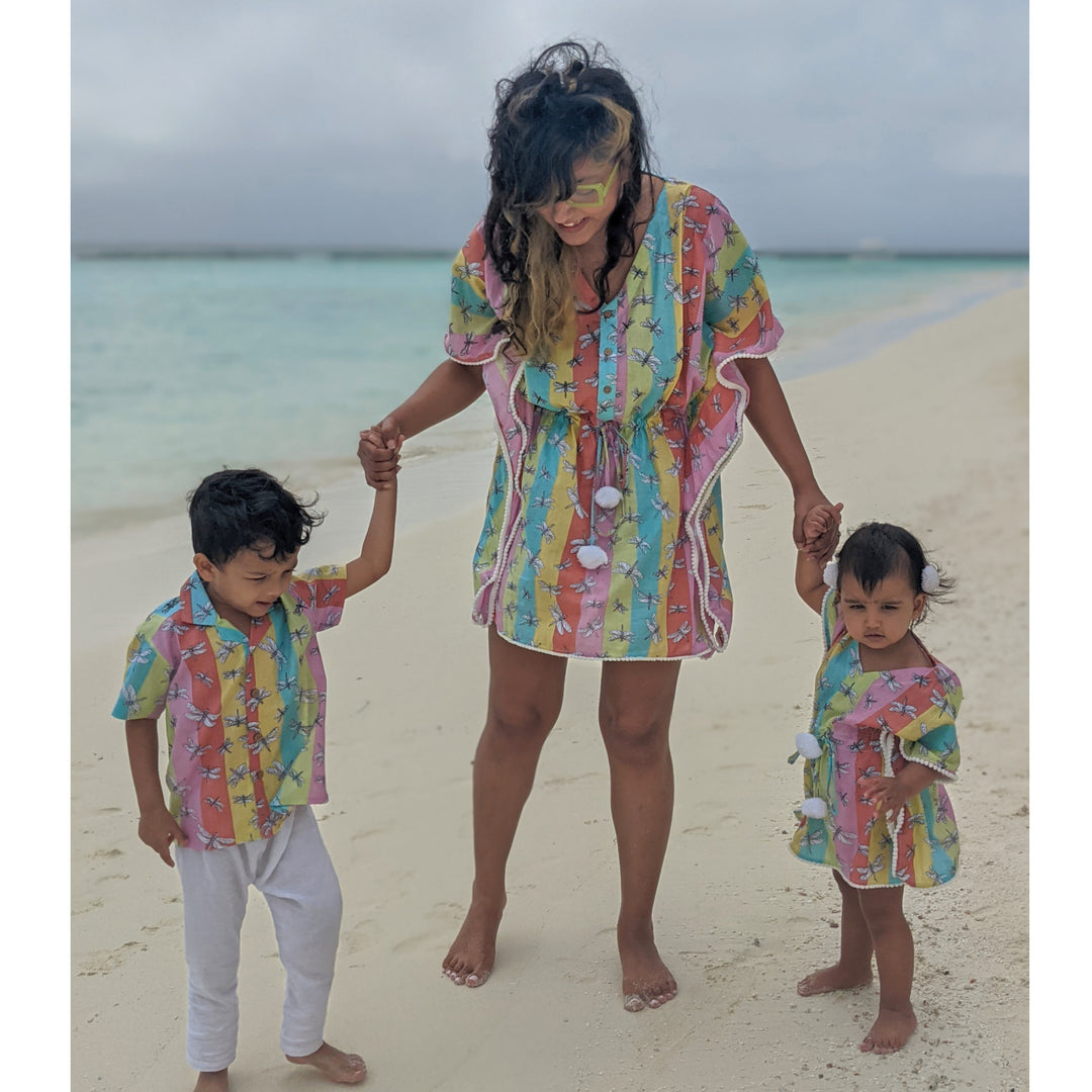 Cotton Beach Shirt | Dragonfly