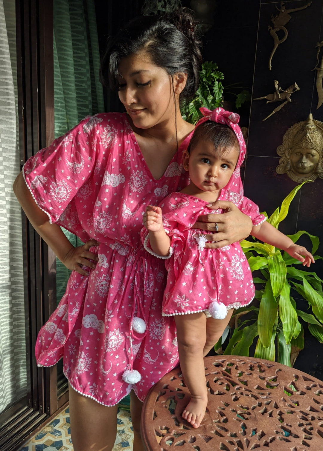 mother daughter matching kaftan