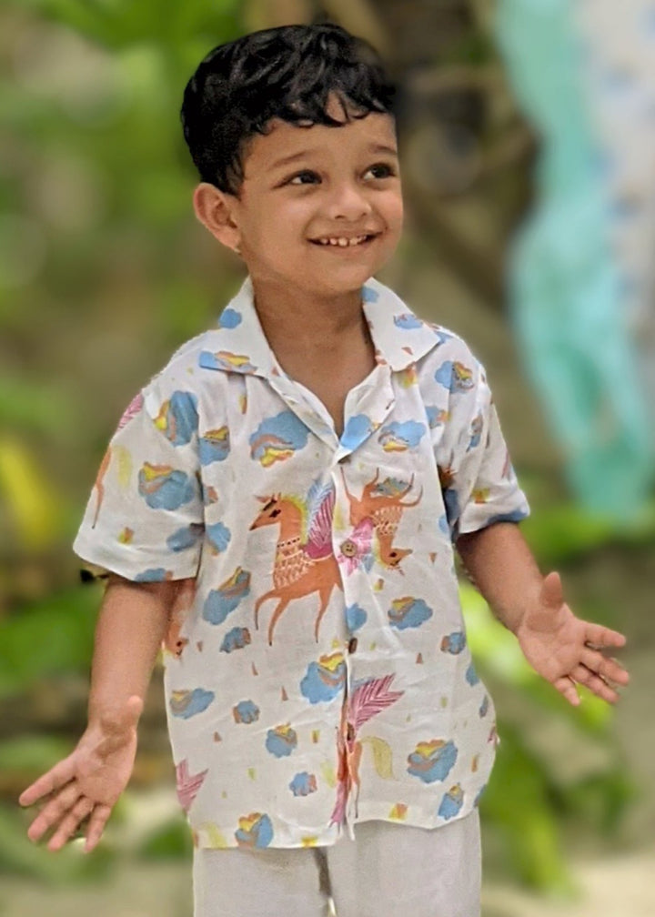 Cotton Beach Shirt | Magic Unicorn