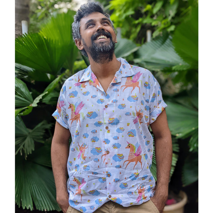 Cotton Beach Shirt | Magic Unicorn