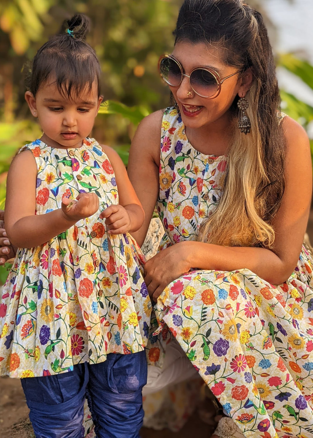 Cotton Malmal Kurta Churidar set | Phool
