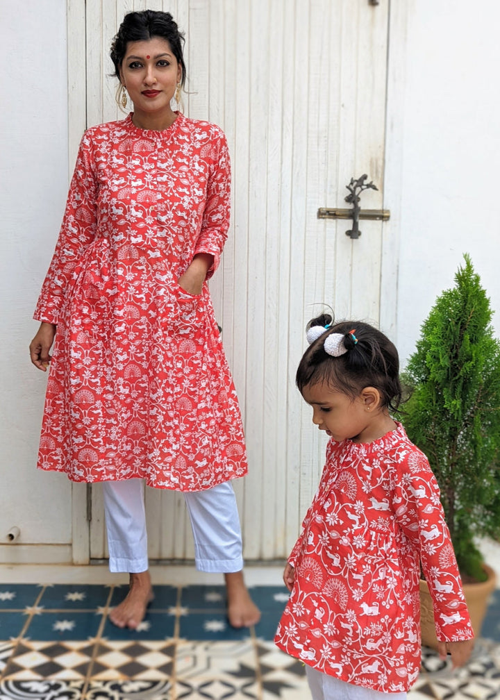 Cotton Malmal Kurta for Girls, Women | Shikargah