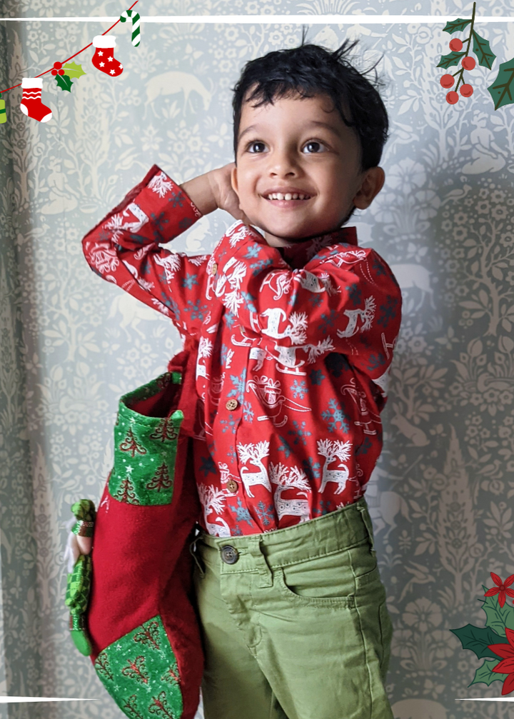 Christmas Cotton Shirt | Dear Santa | Limited Stocks