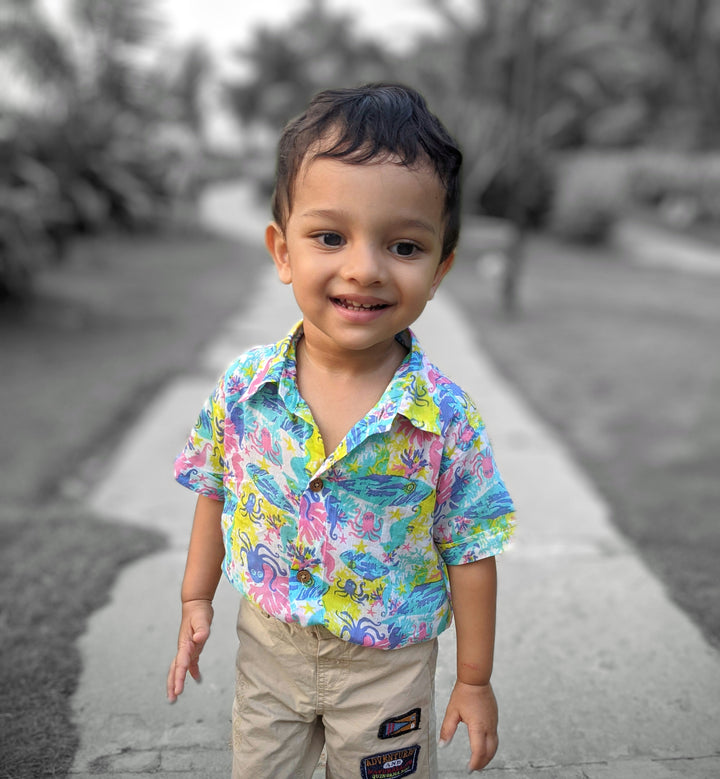 Cotton Beach Shirt | Under The Sea