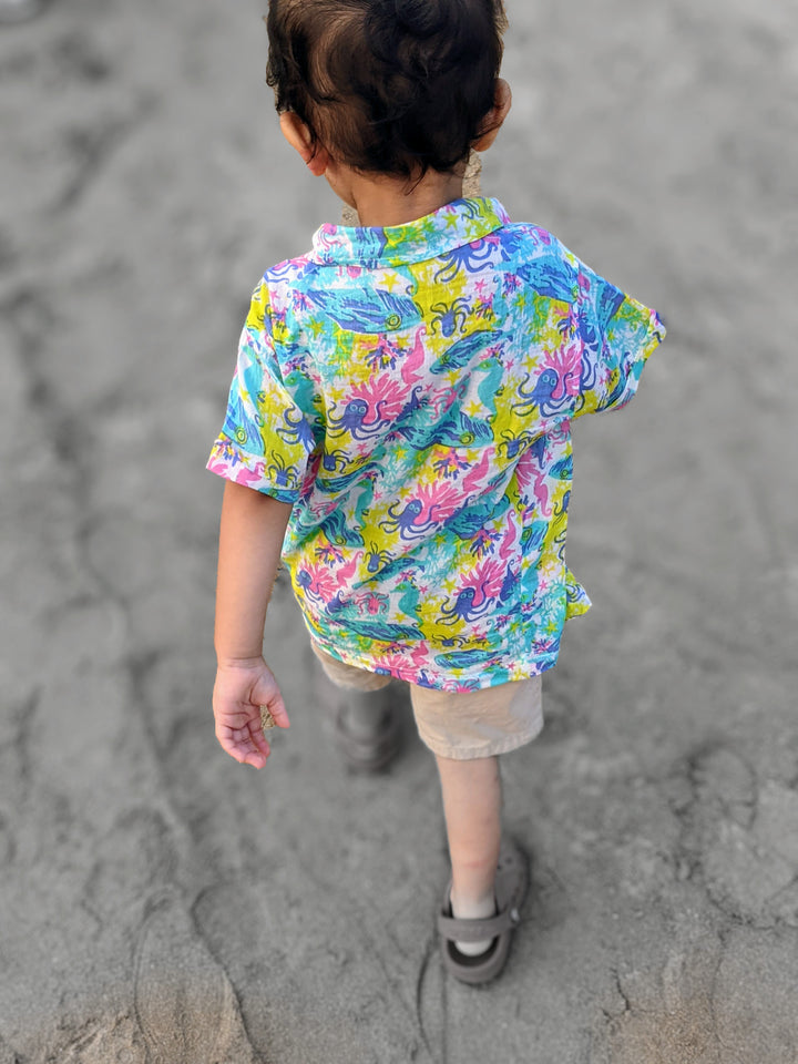 Cotton Beach Shirt | Under The Sea