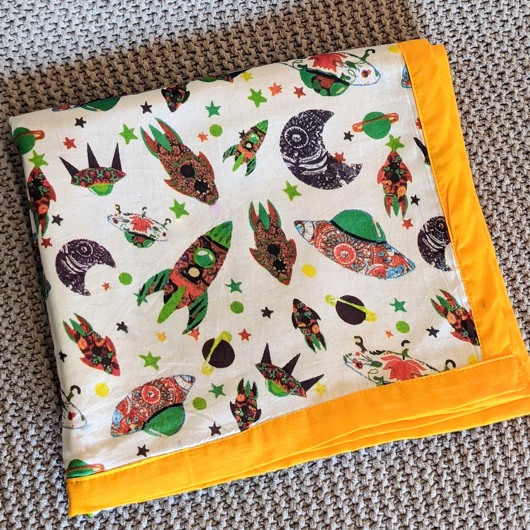 Muslin Baby Blanket - Space Cadet (Newborn Baby)