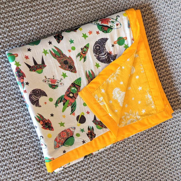 Muslin Baby Blanket - Space Cadet (Newborn Baby)