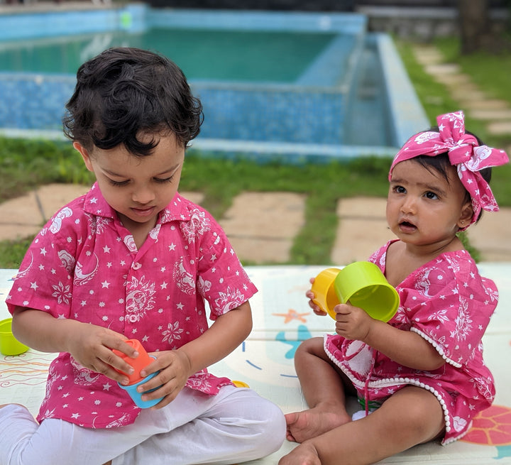 Cotton Beach Shirt | Nayantaara Pink
