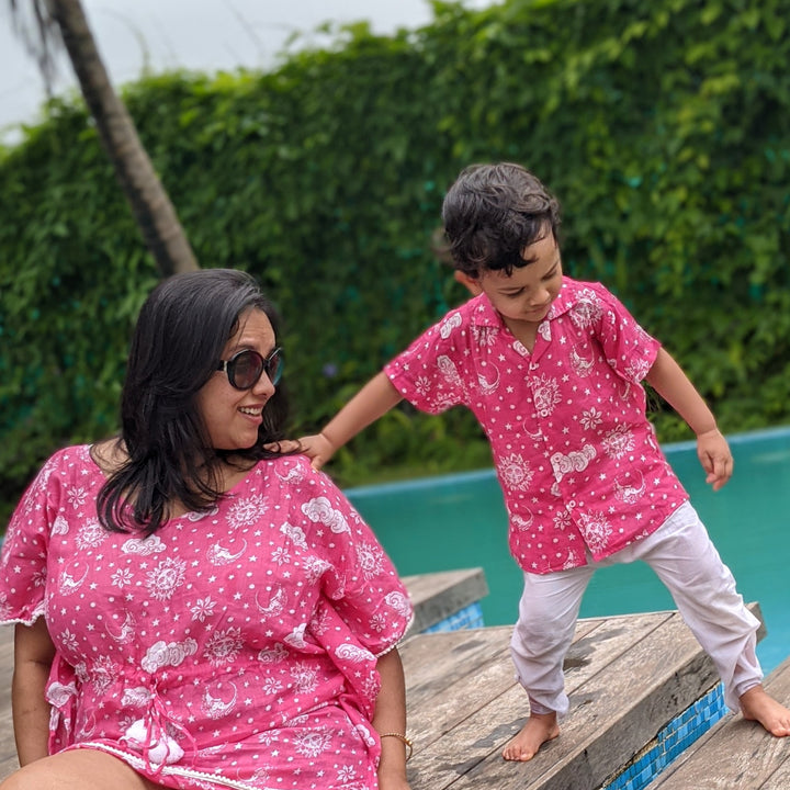 Cotton Beach Shirt | Nayantaara Pink