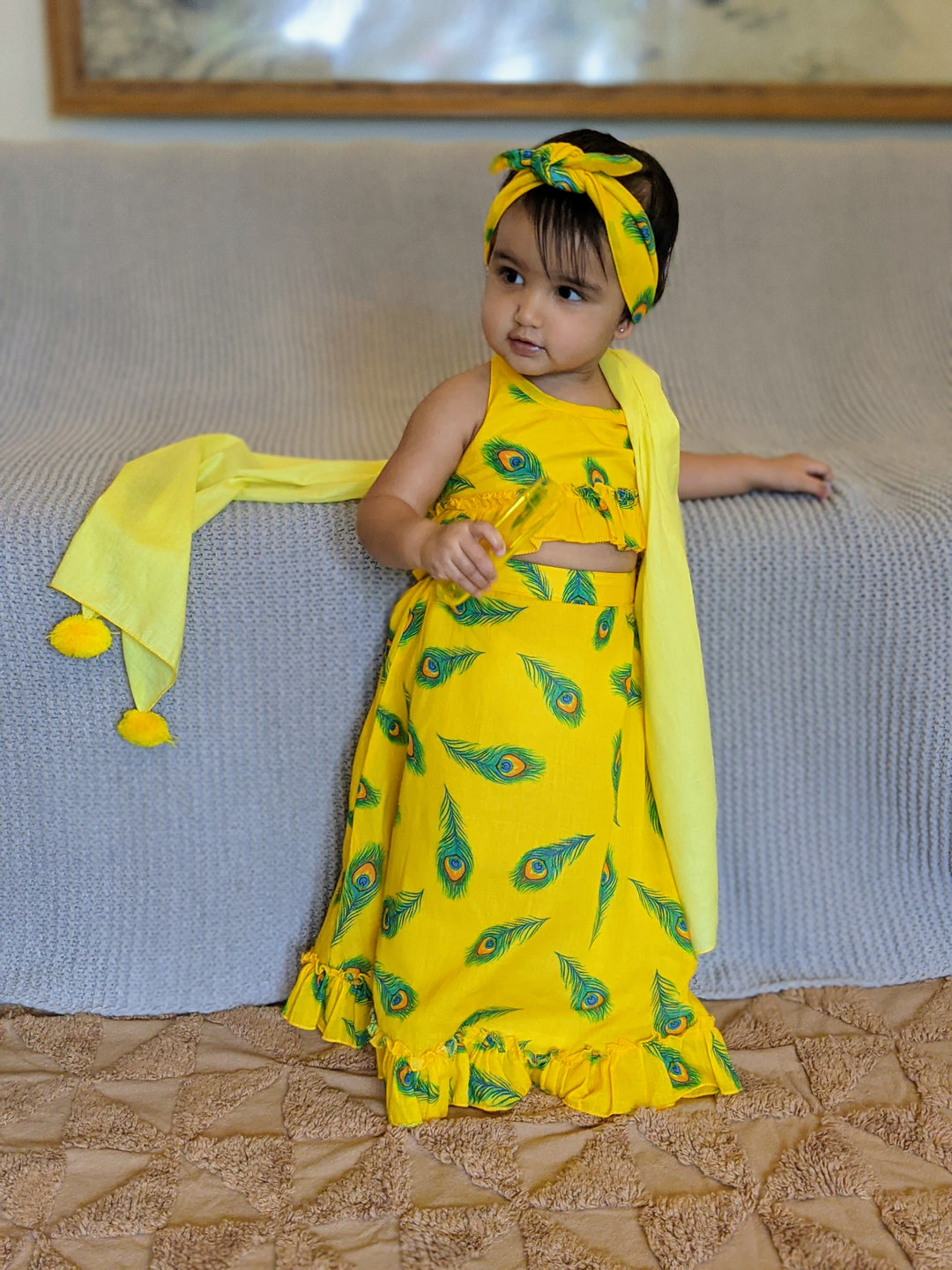 Cotton Malmal Lehenga Set | Mor Pankh