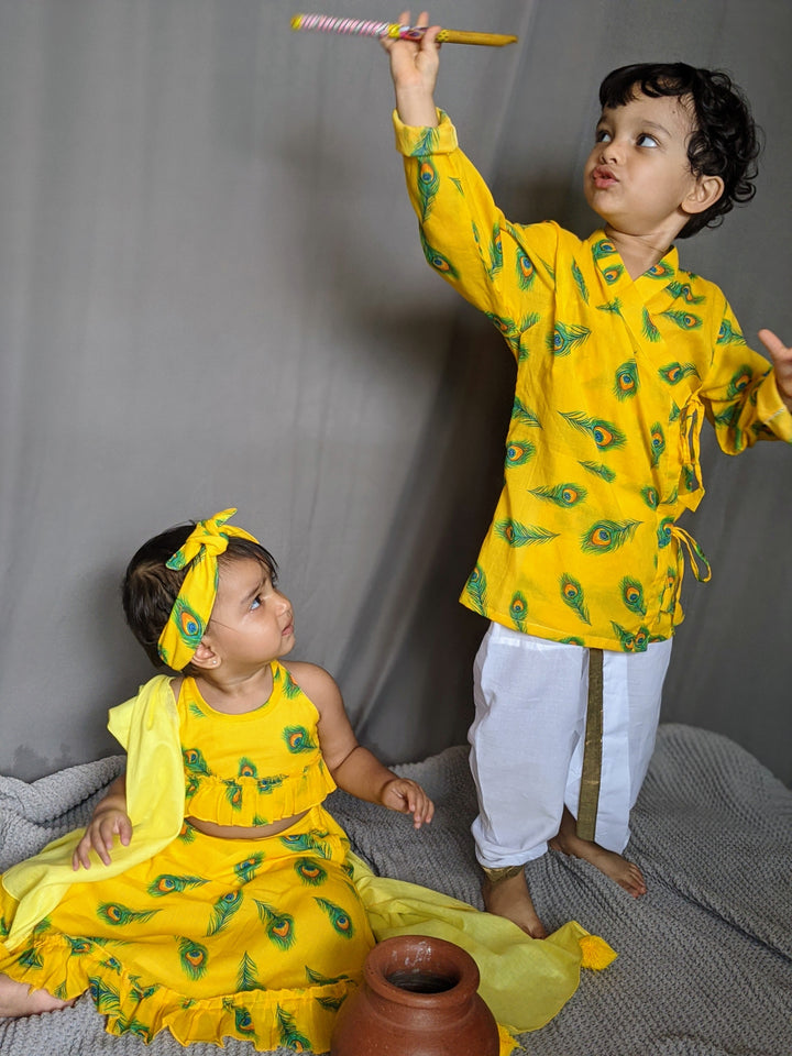 Angrakha Kurta for Boys &amp; Men | Mor Pankh