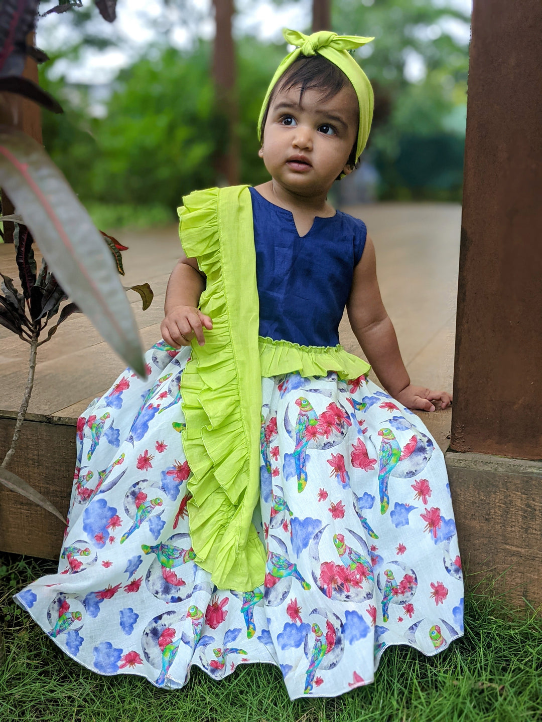 Cotton Malmal Lehenga Set | Mitthu Moon
