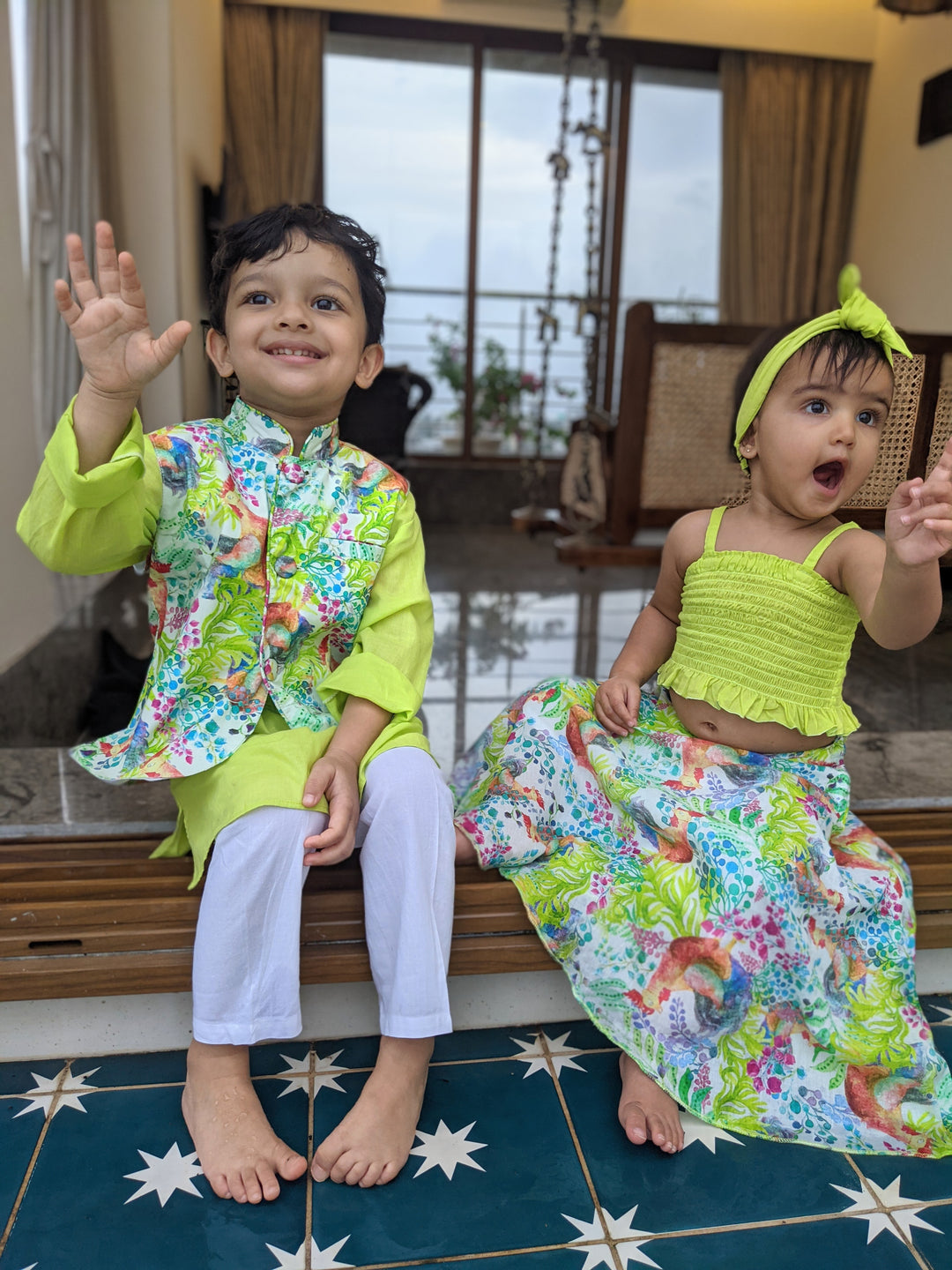 Cotton Nehru Jacket | Kukdoo Koo | Newborn to Adult sizes