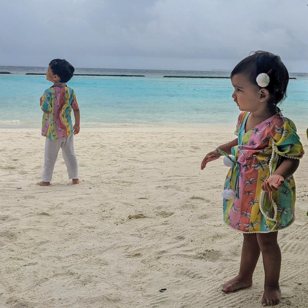 Cotton Malmal Beach Kaftan | Dragonfly