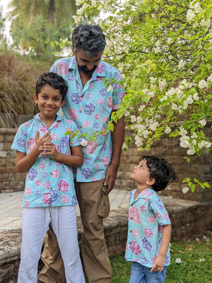 Rose Blush men’s cotton shirt – soft summer shirt by Tura Turi