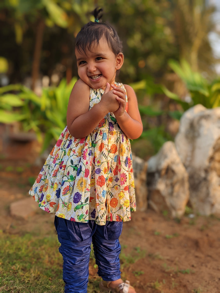 Cotton Malmal Kurta Churidar set | Phool