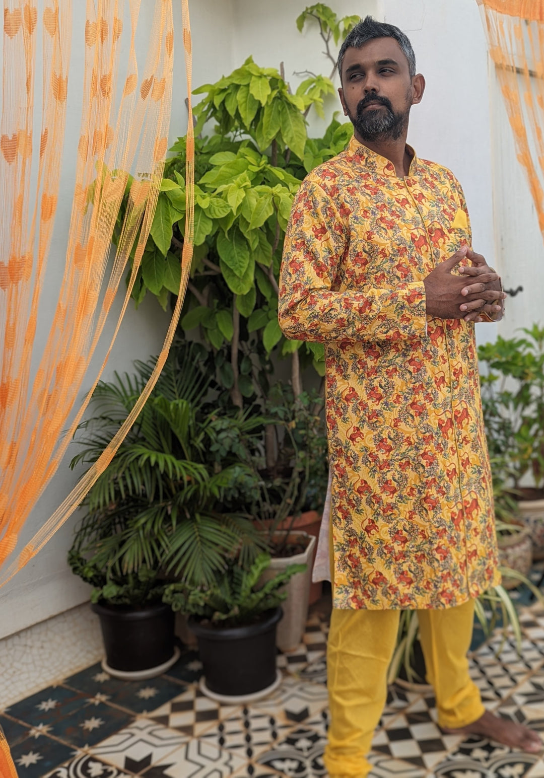 Sherwani &amp; Churidar Set | Bhil Tiger