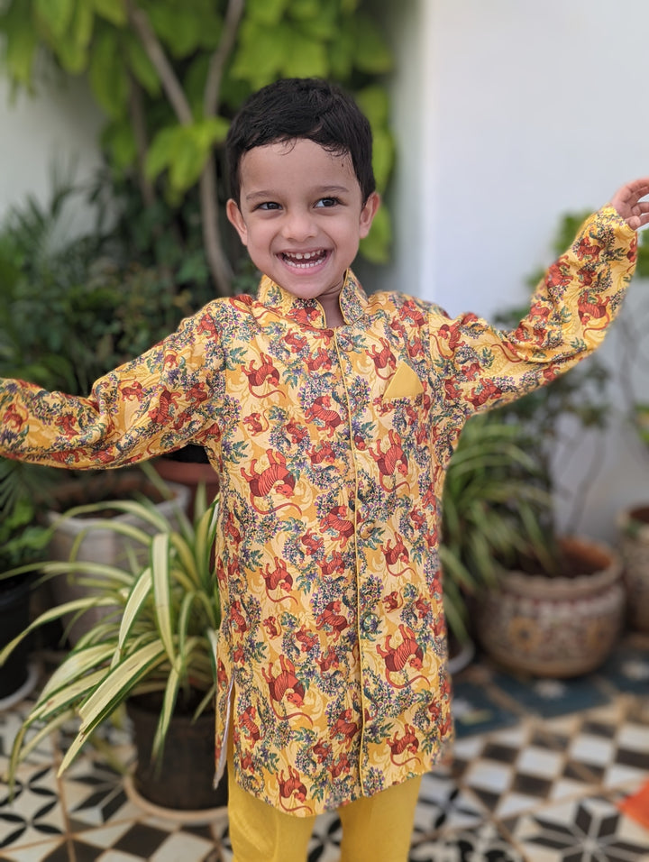 Sherwani &amp; Churidar Set | Bhil Tiger