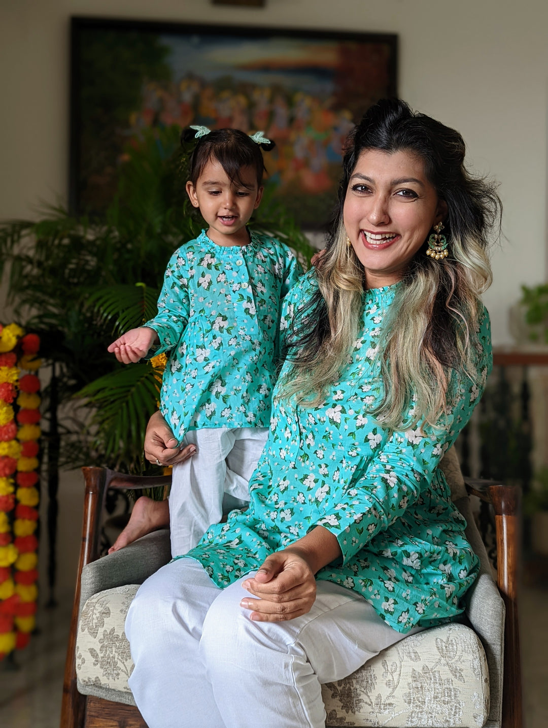 Cotton Kurti for Girls, Women | Jasmine Blue