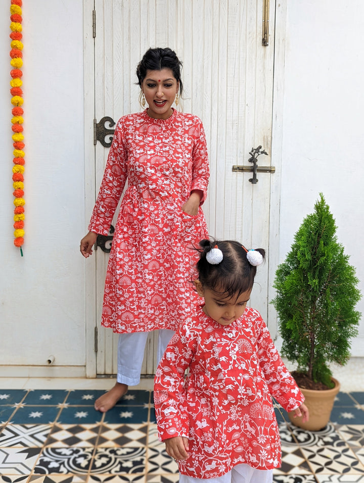 Cotton Malmal Kurta for Girls, Women | Shikargah