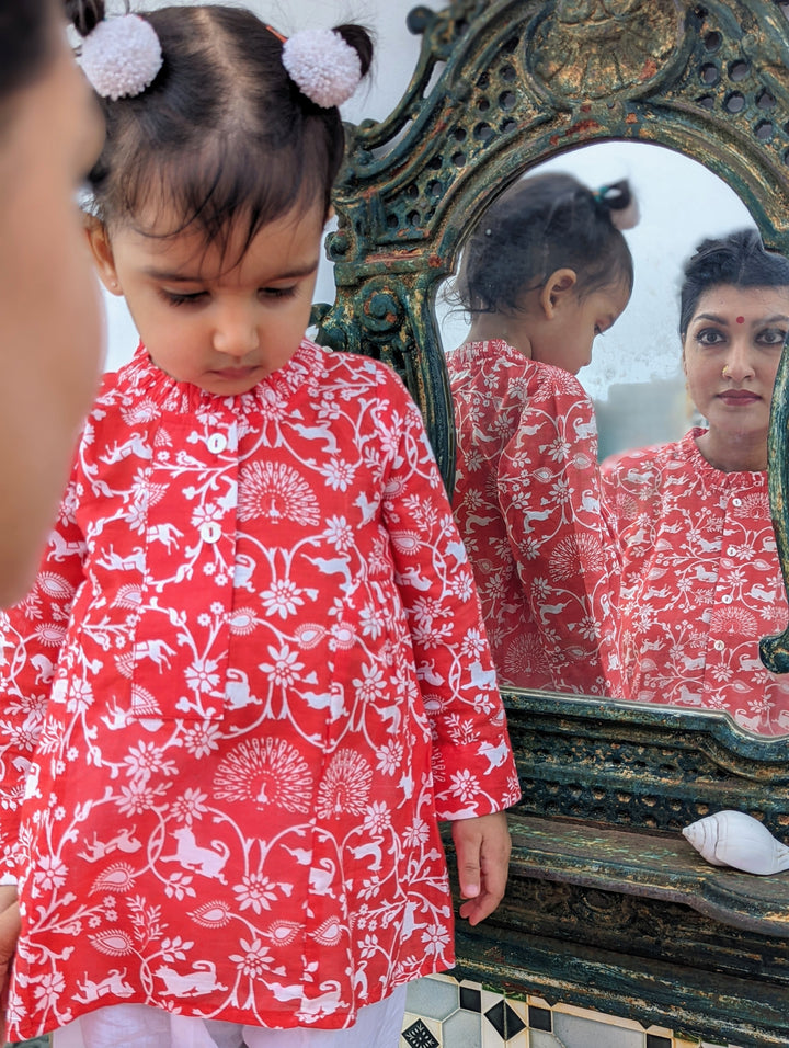 Cotton Malmal Kurta for Girls, Women | Shikargah