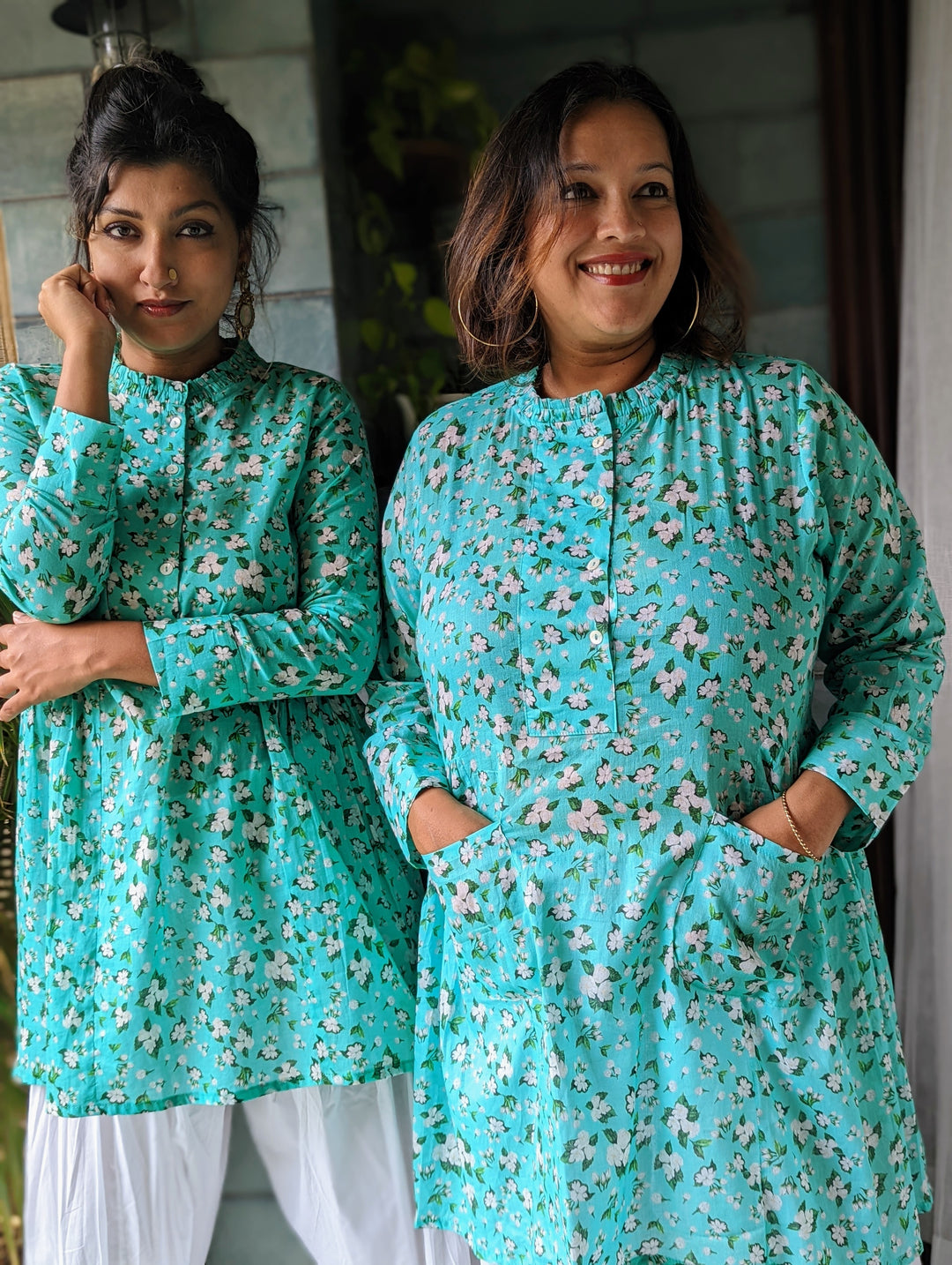 Cotton Kurti for Girls, Women | Jasmine Blue