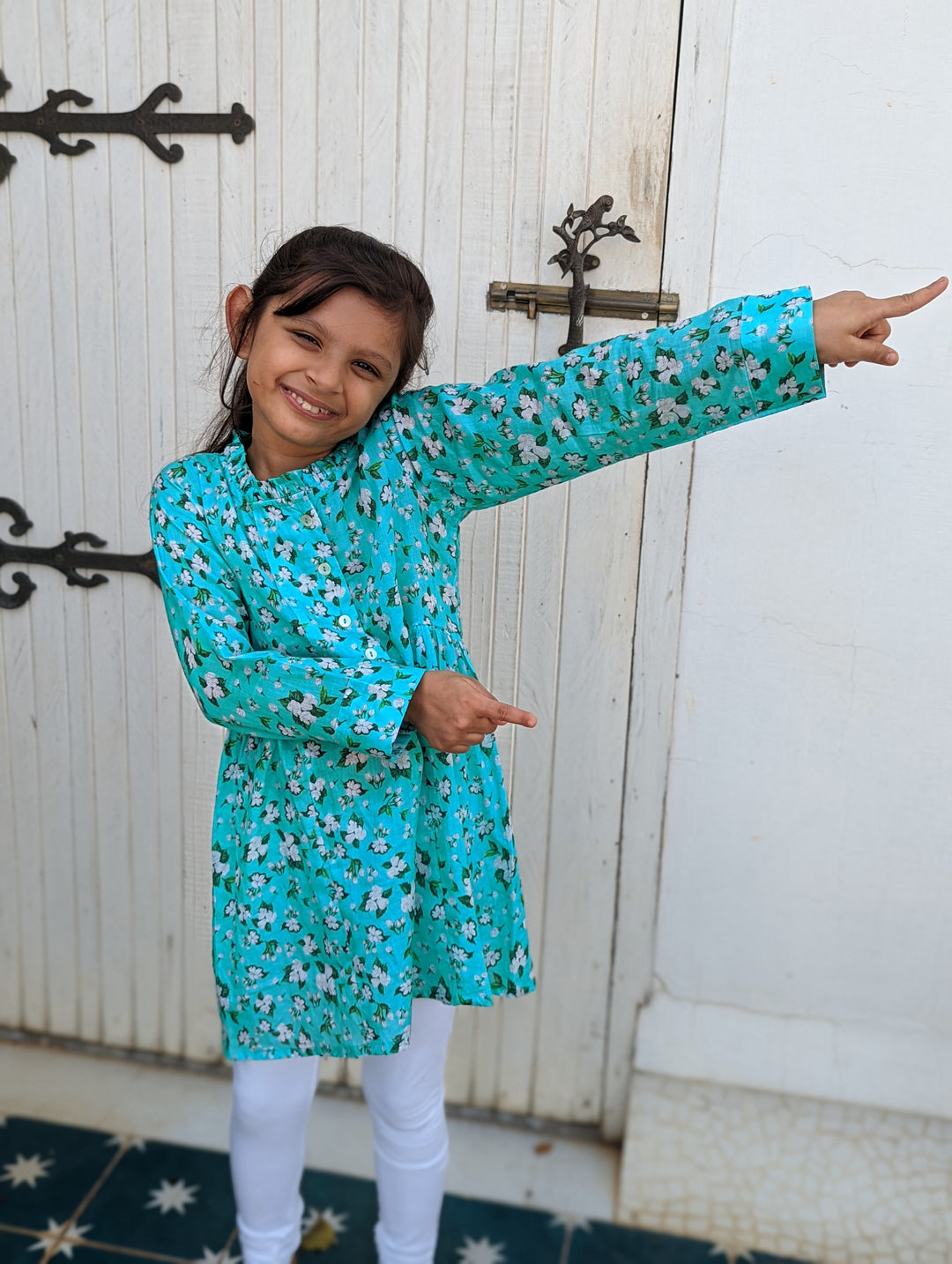 Cotton Kurti for Girls, Women | Jasmine Blue