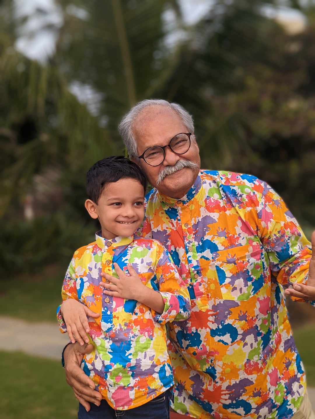 Holi print Kurta-Shirt for Boys, Men | Paintball