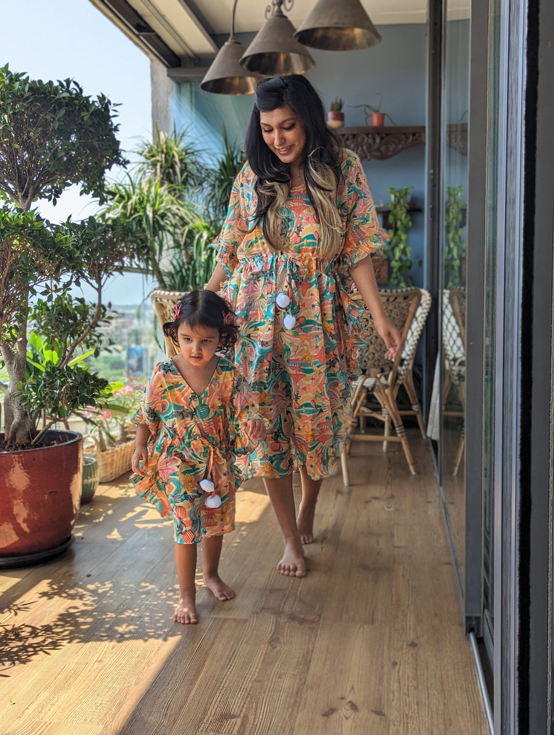 Cotton Malmal Beach Kaftan - Circus
