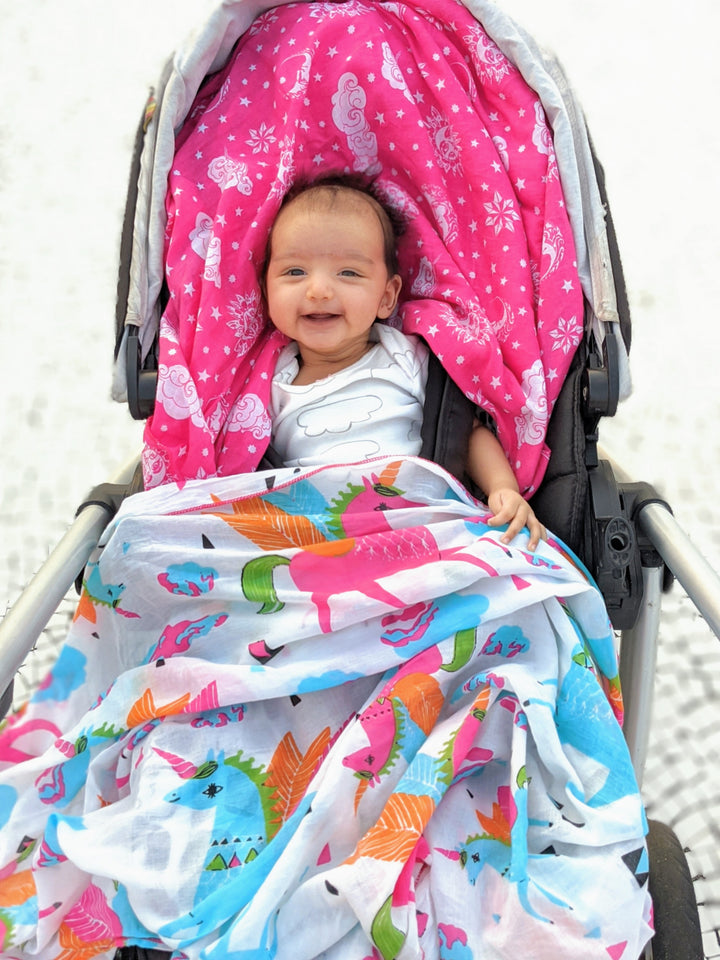 Malmal Swaddle | Nayantaara - Pink