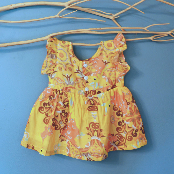 Cotton Malmal Dress | Funny Bunny