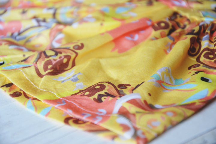 Cotton Malmal Dress | Funny Bunny