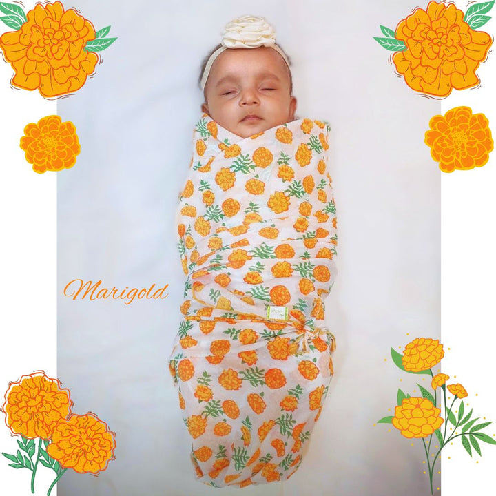Malmal Swaddle - Marigold