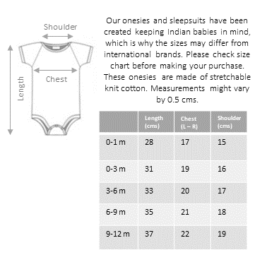 Baby Onesie | Half Sleeve Bodysuit | Dhinchak