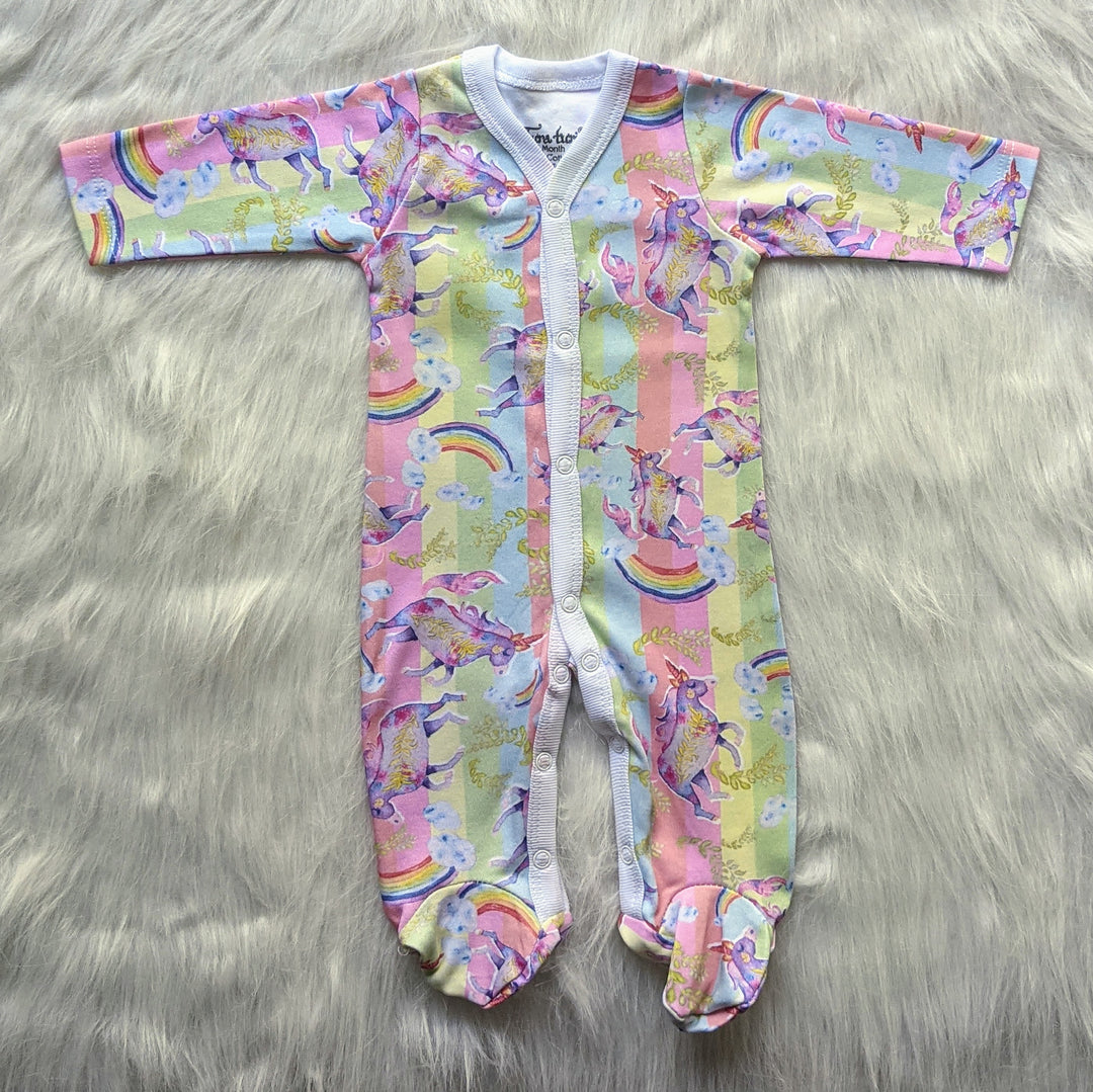 Baby Sleepsuit | Full Sleeve Romper | Rainbow Unicorn