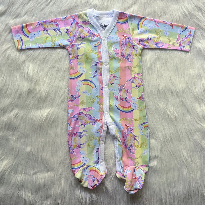 Baby Sleepsuit | Full Sleeve Romper | Rainbow Unicorn